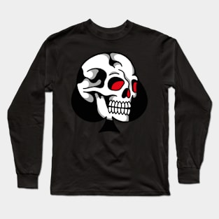 Skull ace spades Long Sleeve T-Shirt